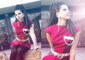 Dress with Bižu Nova jewelry