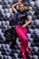 P517 - Kalhoty PINK klasic - vel, M - L