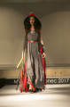 Šaty "MAXI GREY DRESS" P 229 - šaty maxi střihu bz zad z hedvábného vrstveného šifónu a neoprenového opasku, zdobené sponou s hroty, vel. XS - XL