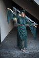 Dress ANTIC IN GREEN - vel. XL - XXL