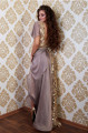 Komplet body a sukně "GOLD & GREY" P330AB, body z elastic.materiálu , vel. XS - L a zavinovací sukně, vel.UNI