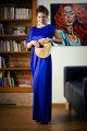 Šaty BASIC BLUE - oversize