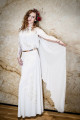 Svatební šaty "ANTICKÁ BOHYNĚ" P287 - šaty v boho stylu, barvy off white, vel.XS - L
