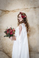 Svatební šaty "ANTICKÁ BOHYNĚ" P287 - šaty v boho stylu, barvy off white, vel.XS - L